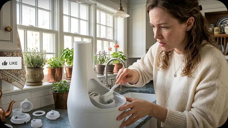 Thumbnail of a video cleaning a humidifier