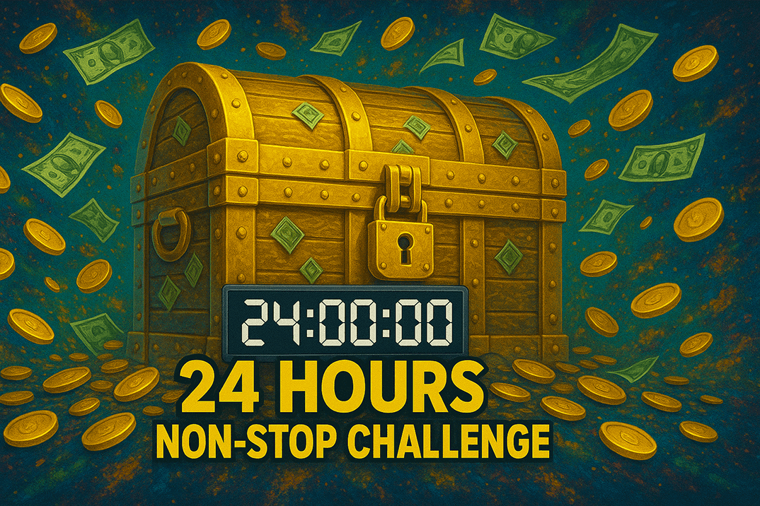 I Spent 24 Hours Trying to Unlock a $100,000 Treasure Chest!